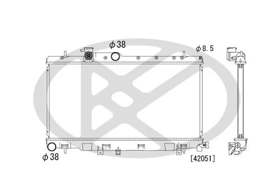 Radiators, Motora dzesēšanas sistēma KOYORAD PL092154
