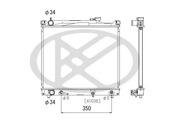 Radiators, Motora dzesēšanas sistēma KOYORAD PL100833