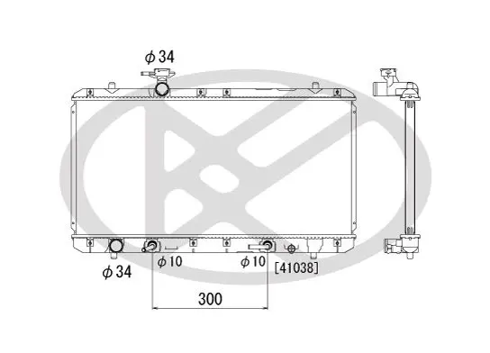 Radiators, Motora dzesēšanas sistēma KOYORAD PL101342