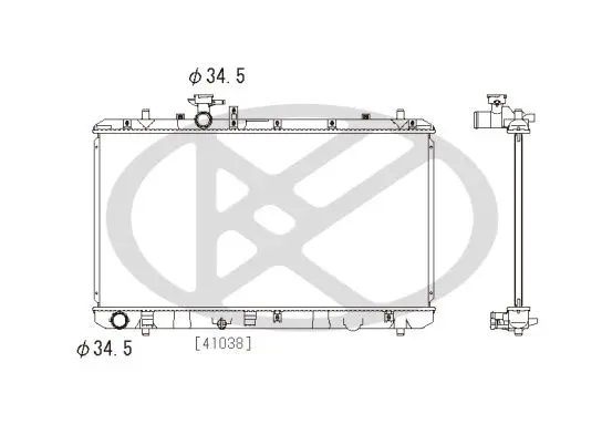 Radiators, Motora dzesēšanas sistēma KOYORAD PL102033