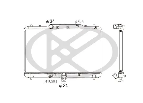 Radiators, Motora dzesēšanas sistēma KOYORAD PL102048R