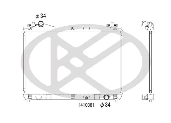 Radiators, Motora dzesēšanas sistēma KOYORAD PL102059