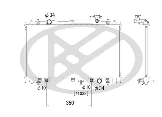 Radiators, Motora dzesēšanas sistēma KOYORAD PL102536