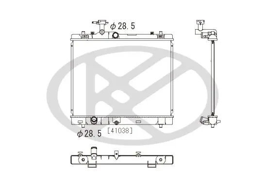 Radiators, Motora dzesēšanas sistēma KOYORAD PL102609