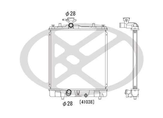 Radiators, Motora dzesēšanas sistēma KOYORAD PL102766U06