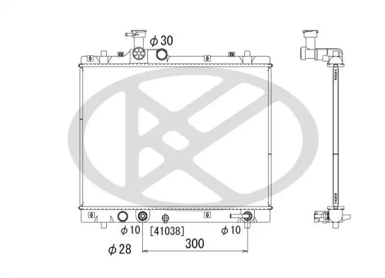 Radiators, Motora dzesēšanas sistēma KOYORAD PL102790