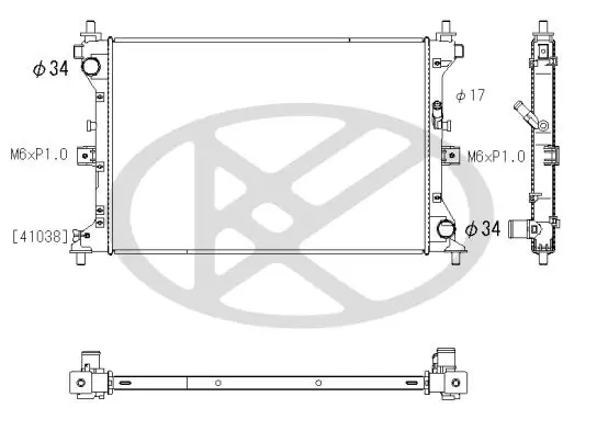 Radiators, Motora dzesēšanas sistēma KOYORAD PL103149