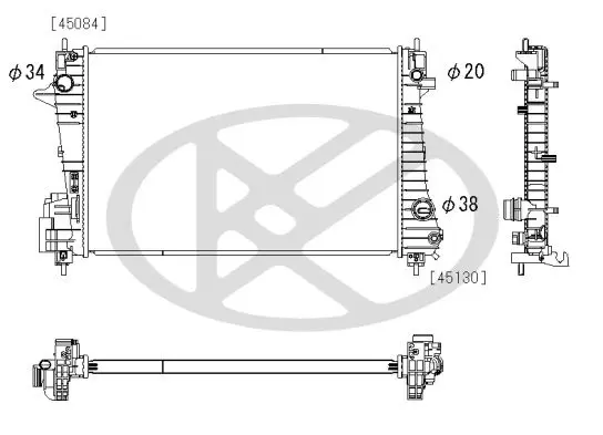 Radiators, Motora dzesēšanas sistēma KOYORAD PL313200