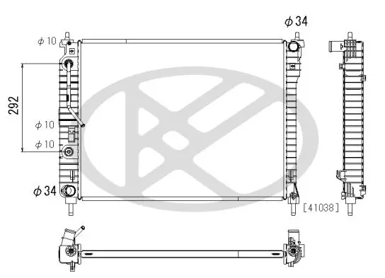 Radiators, Motora dzesēšanas sistēma KOYORAD PL313206