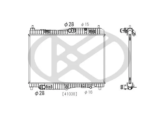 Radiators, Motora dzesēšanas sistēma KOYORAD PL322528