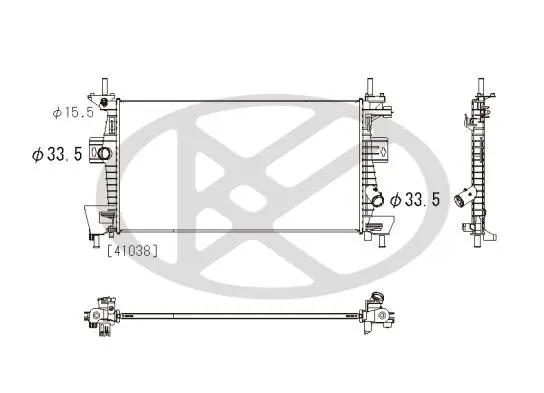Radiators, Motora dzesēšanas sistēma KOYORAD PL322656R