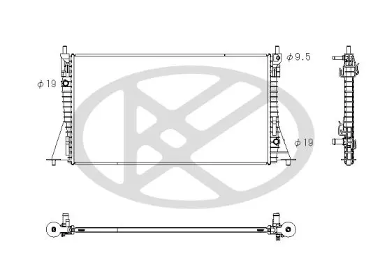 Radiator, engine cooling KOYORAD PL323943
