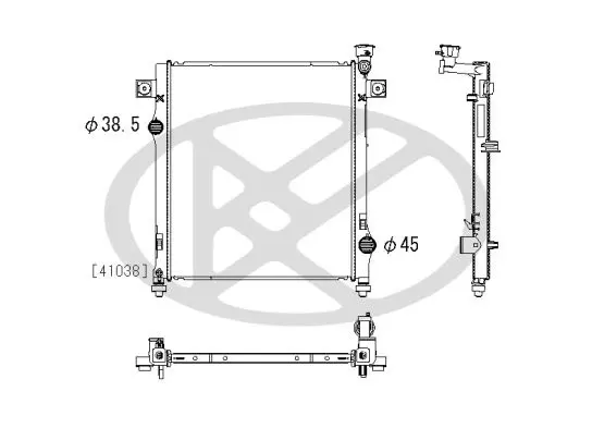 Radiators, Motora dzesēšanas sistēma KOYORAD PL332592