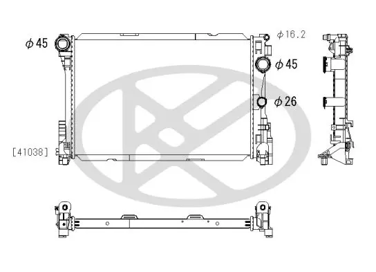 Radiators, Motora dzesēšanas sistēma KOYORAD PL413011