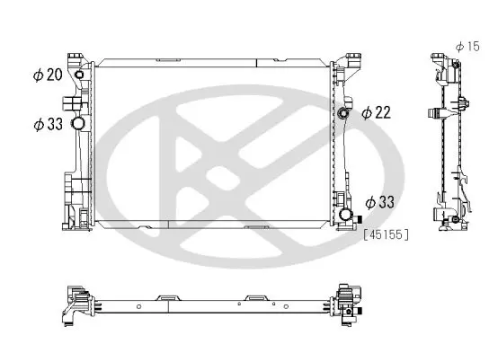 Radiators, Motora dzesēšanas sistēma KOYORAD PL413012