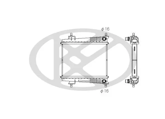 Radiator, engine cooling KOYORAD PL423733