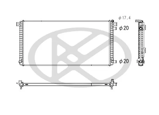 Radiators, Motora dzesēšanas sistēma KOYORAD PL443866
