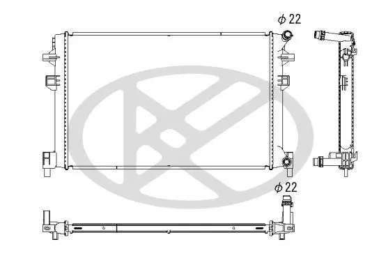 Radiators, Motora dzesēšanas sistēma KOYORAD PL453349