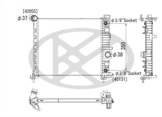 Radiators, Motora dzesēšanas sistēma KOYORAD PL462796