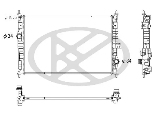 Radiators, Motora dzesēšanas sistēma KOYORAD PL483495