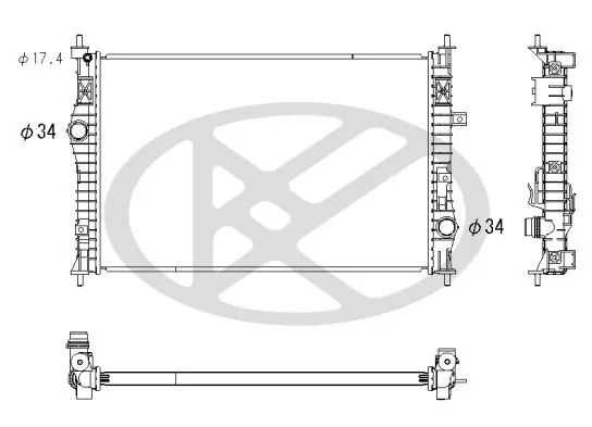 Radiators, Motora dzesēšanas sistēma KOYORAD PL483508
