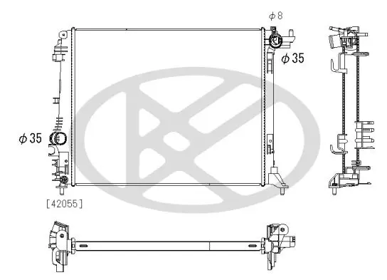 Radiators, Motora dzesēšanas sistēma KOYORAD PL493517