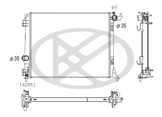 Radiators, Motora dzesēšanas sistēma KOYORAD PL493521
