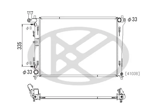 Radiators, Motora dzesēšanas sistēma KOYORAD PL812388