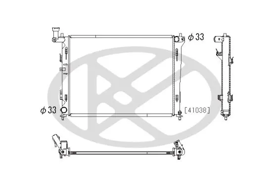 Radiators, Motora dzesēšanas sistēma KOYORAD PL812454