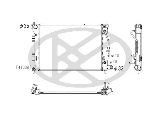 Radiators, Motora dzesēšanas sistēma KOYORAD PL812540