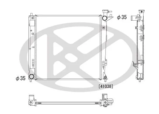 Radiators, Motora dzesēšanas sistēma KOYORAD PL812557