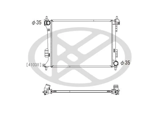 Radiator, engine cooling KOYORAD PL812575