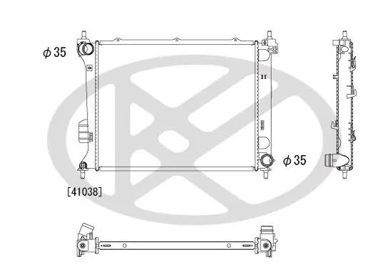 Radiators, Motora dzesēšanas sistēma KOYORAD PL812576