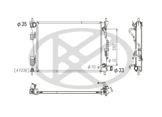 Radiators, Motora dzesēšanas sistēma KOYORAD PL812654