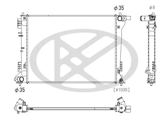 Radiators, Motora dzesēšanas sistēma KOYORAD PL813466