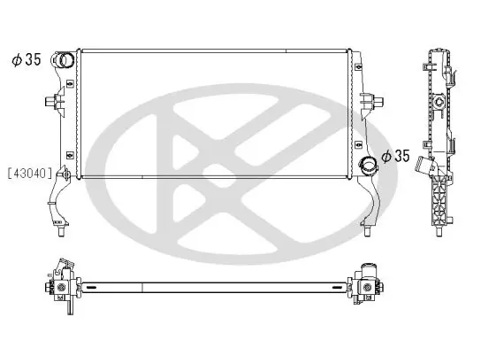 Radiators, Motora dzesēšanas sistēma KOYORAD PL813571