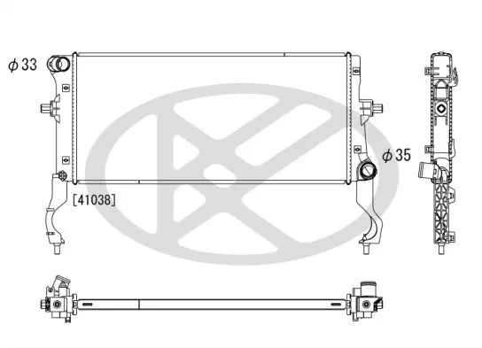 Radiators, Motora dzesēšanas sistēma KOYORAD PL813649
