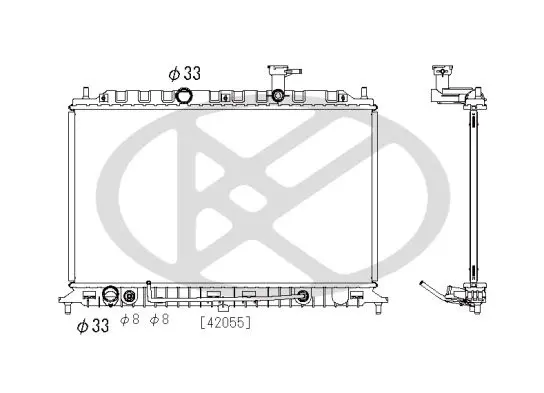 Radiators, Motora dzesēšanas sistēma KOYORAD PL822455