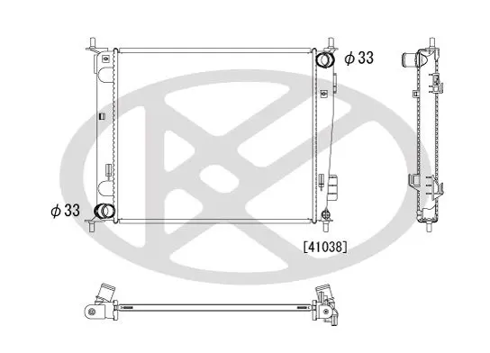 Radiators, Motora dzesēšanas sistēma KOYORAD PL822503