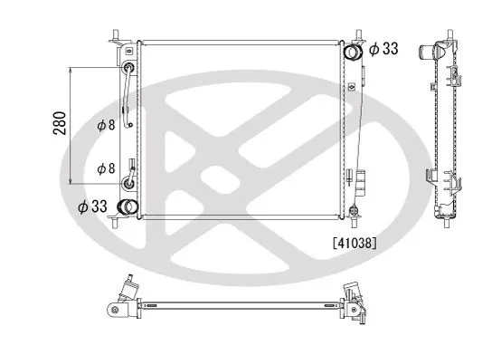Radiators, Motora dzesēšanas sistēma KOYORAD PL822504