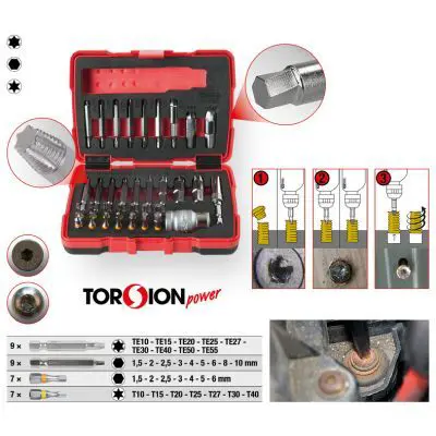 Nolauztu skrūvju izskrūvēšanas instruments KS TOOLS
