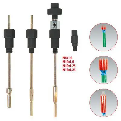 Reamer set, glow plugs KS TOOLS