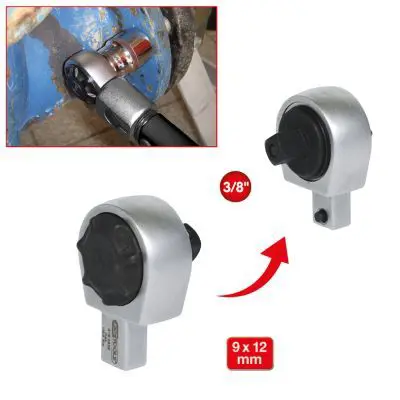 Plug-in changeover ratchet head, torque wrench