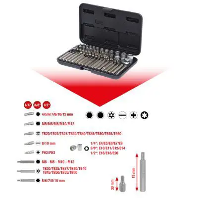 Muciņatslēgu komplekts KS TOOLS 9114305
