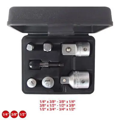 Increasing/reducing adapter set, ratchet KS TOOLS