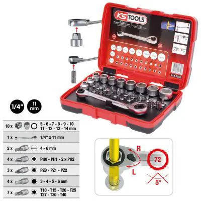Muciņatslēgu komplekts KS TOOLS 9183050