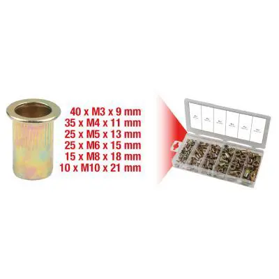 Asortiments, Vītņotas kniedes KS TOOLS 9700610