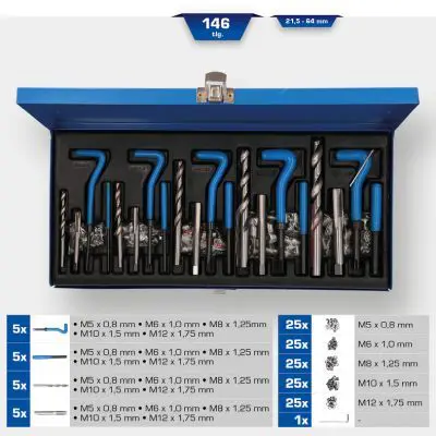 Vītņgriešanas instrumentu komplekts KS TOOLS BT541150