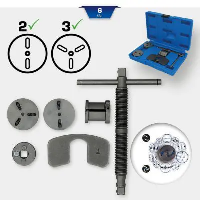 Turn/Reset Tool Set, brake caliper piston