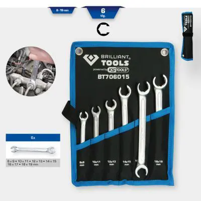Divpusējo uzgriežņu atslēgu komplekts KS TOOLS